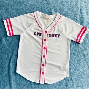 Cute Girls Baseball Style Top
